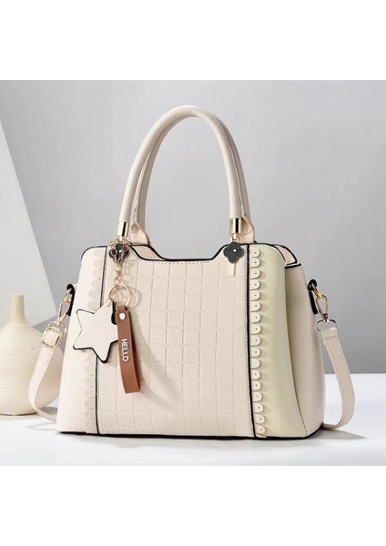 Yeni Küçük Ekose Moda Büyük Kapasiteli Omuz Çantası (Yurt Dışından)