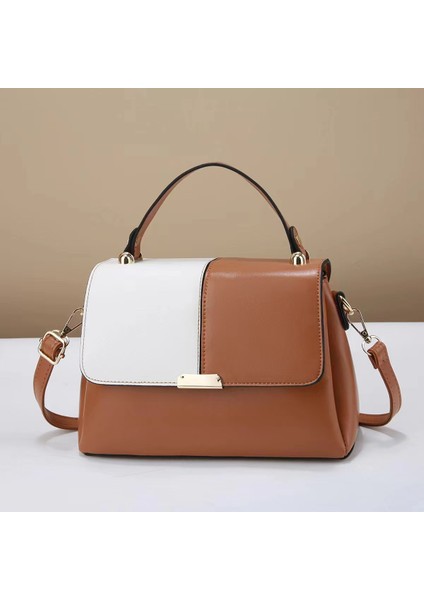 Yeni Dikiş Kontrast Renk Moda Tek Omuz Çapraz Çanta (Yurt Dışından)