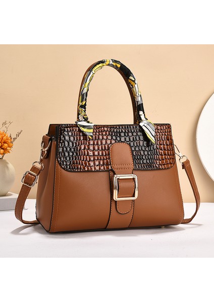 Yeni Moda Gelişmiş Büyük Kapasiteli Ipek Eşarp Çanta El Omuz Çantası (Yurt Dışından)