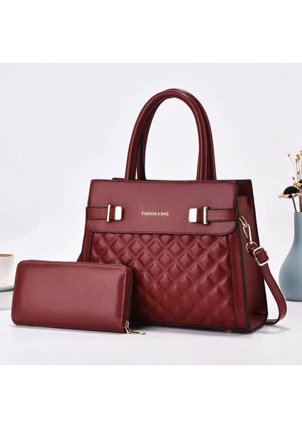 Yeni Moda Asil Crossbody Omuz Çantası Iki Parçalı Seti (Yurt Dışından)