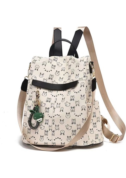 Yeni Moda Popüler Basit Baskılı Sırt Çantası (Yurt Dışından)