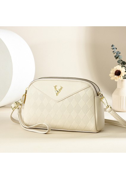 Yeni Moda Ekose Kabartmalı Tek Omuz Crossbody Çanta Kadınlar (Yurt Dışından)