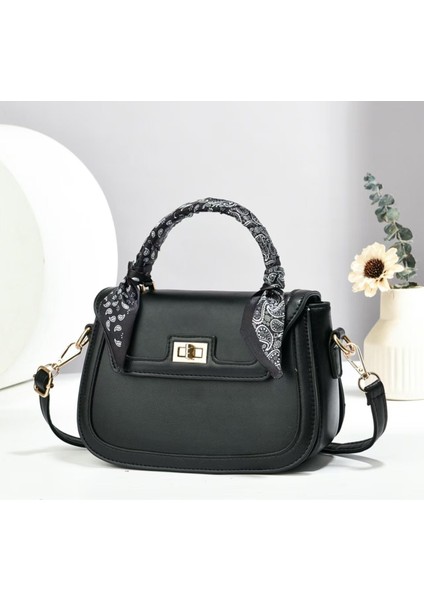 Yeni Basit ve Tatlı Kontrast Renkli Kızlar Omuz El Çantası (Yurt Dışından)