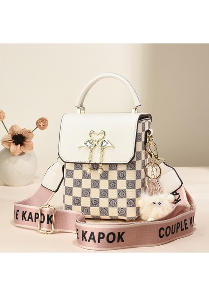 Yeni Baskılı Sevimli Kızlar Küçük Kare Çanta (Yurt Dışından)