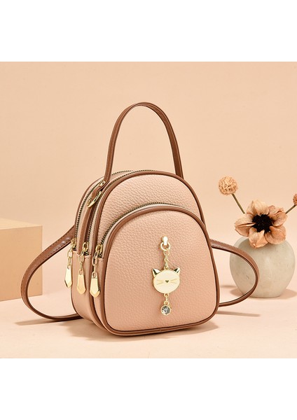 Moda Çok Fonksiyonlu Kontrast Renk Mini Küçük Sırt (Yurt Dışından)