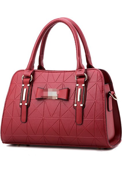 Moda Üçgen Doku Crossbody Omuz Çantası (Yurt Dışından)