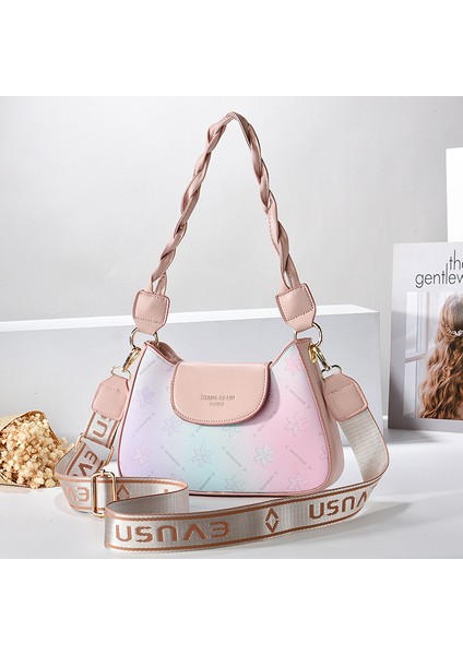 Yeni Sevimli Degrade Renk Baskılı Tek Omuz Çapraz Çanta (Yurt Dışından)