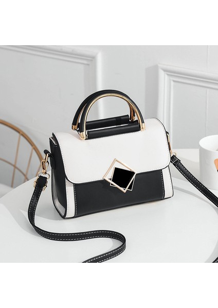 Trend Moda Renk Blok Tek Omuz Crossbody Çanta (Yurt Dışından)