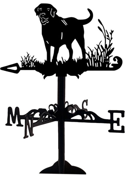 Metalweathervane Silhouette Vintage Gülü Çit Çiftlik Dış (Yurt Dışından)