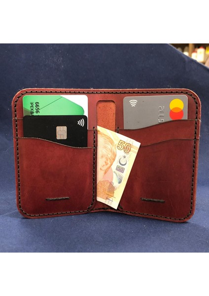 Kendinyap Hakiki Deri Cüzdan Yapım Seti, Diy El Yapımı Bayan Erkek Cüzdan Kartlık Kiti