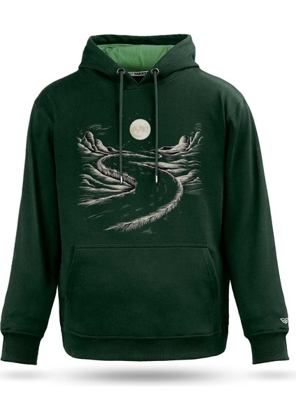 Mystic Path Tasarım Kapşonlu Sweatshirt