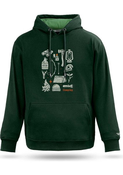 Kampçı Kapşonlu Tasarım Sweatshirt