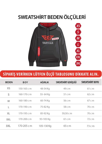 Kampçı Kapşonlu Tasarım Sweatshirt