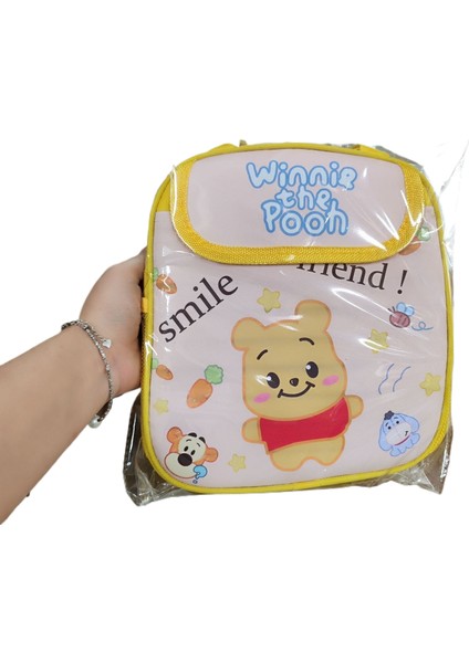 Sanrio Yalıtımlı Öğle Yemeği Çantası Hello Kitty Kuromi Cinnamoroll Baskılı Kanvas Öğle Yemeği Çantası Yeniden Kullanılabilir Fermuar Kapatma Tote Çanta Çocuklar Hediye (Yurt Dışından)