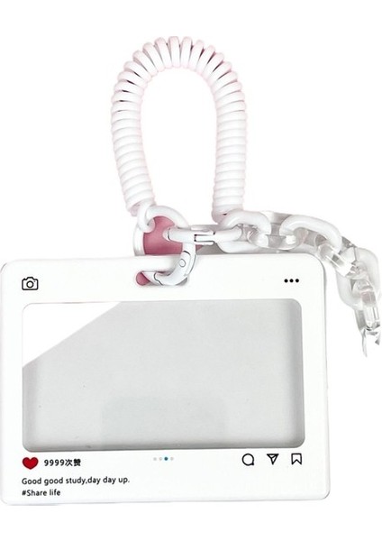 Kaybını Önlemek Için Sevimli Iletişim Kutusu Şeffaf Kart Sahibi Öğrenci Karikatür Oyun Kartı Kimlik Kartı Tutucu Kolye (Yurt Dışından)