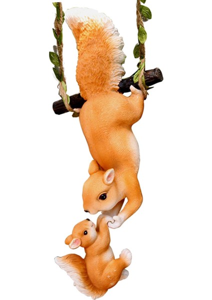 Icı Reçine Sincap Heykelciği Icı Reçine Açık Heykeli Sarı 13CMX8CMX31CM (Yurt Dışından) fırsatları