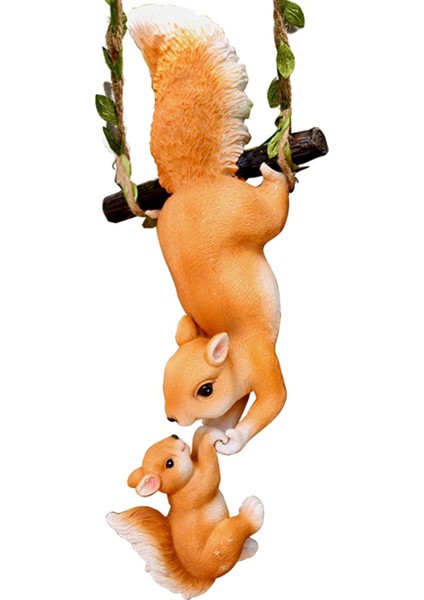 Icı Reçine Sincap Heykelciği Icı Reçine Açık Heykeli Sarı 13CMX8CMX31CM (Yurt Dışından) indirimleri