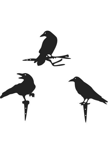 3x Metal I Cadılar I Dekoru Kapı Direği Çiftlik Evi Çiti Için (Yurt Dışından)