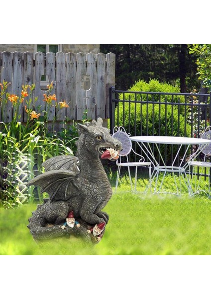 Açık Heykel, Dinozor ve Gnome Heykeli Peri Figürleri Reçine Süs, Cüce Yakalanan Sürükle Heykel (Yurt Dışından) fırsatları