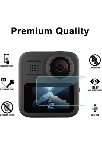 Gopro Max 360 Için Çerçeve Kılıf Ekran Koruyucu Temperli Koruyucu Lens Filmi Konut Kapak Dağ (Yurt Dışından)