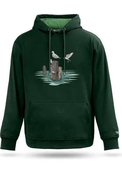 Doğaya Dönüş Tasarım Kapşonlu Sweatshirt
