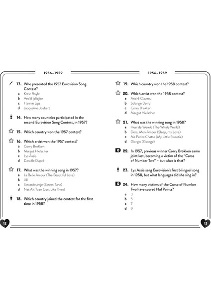 Nul Points - The Unofficial Eurovision Quiz Book: Over 1200 Questions About Everyone's Favourite Son