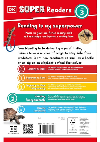Dk Super Readers Level 3 Animal Defences