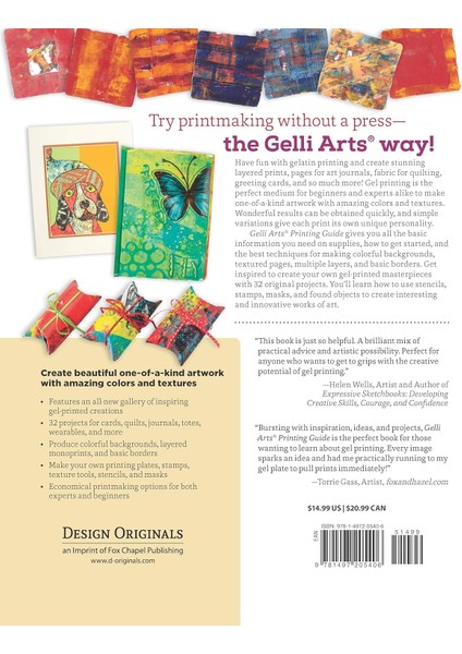 Gelli Arts(R) Printing Guide: Printing Without A Press On Paper And Fabric Using The Gelli Arts(R) P fiyatları