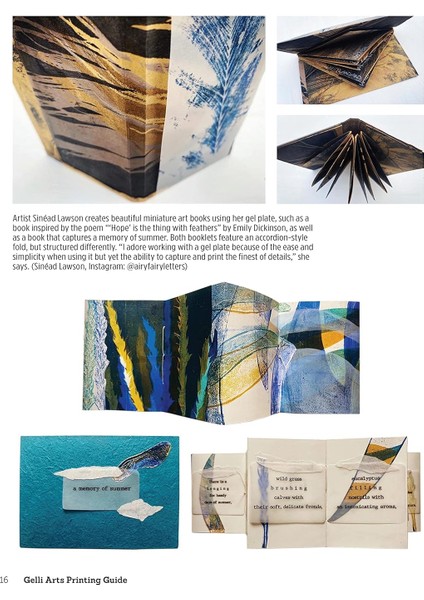 Gelli Arts(R) Printing Guide: Printing Without A Press On Paper And Fabric Using The Gelli Arts(R) P modelleri