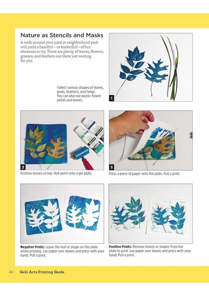 Gelli Arts(R) Printing Guide: Printing Without A Press On Paper And Fabric Using The Gelli Arts(R) P indirimleri