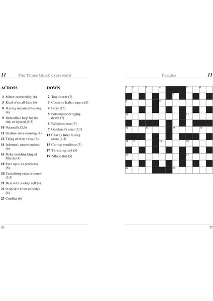 The Times Crosswords - The Times Quick Crossword Book 26: 100 General Knowledge Puzzles From The Tim