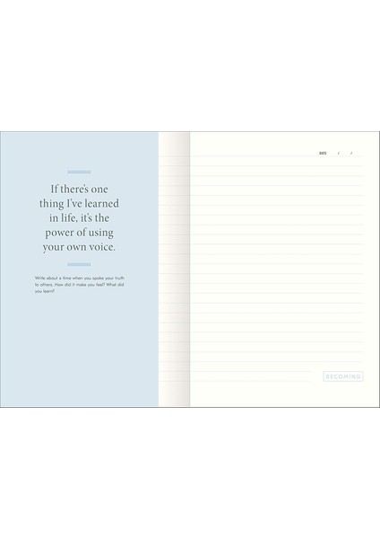 Becoming: A Guided Journal For Discovering Your Voice