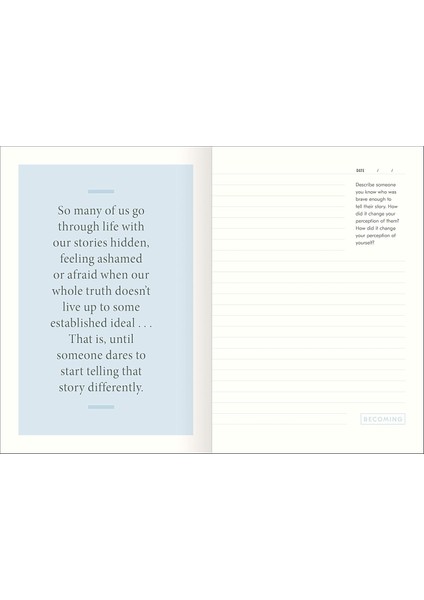 Becoming: A Guided Journal For Discovering Your Voice