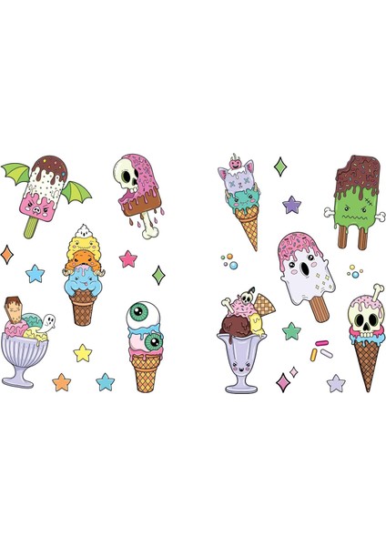 The Creepy Cute Sticker Book: 500 Stickers To Scare You Silly fırsatları