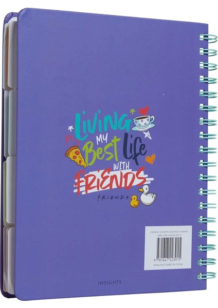 Friends: 12-Month Undated Planner: (Friends Tv Show Gift, Friends Planner, Friends Gift, Undated Pla fiyatları