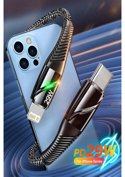 C25 Type-C To Lightning 5A/29W Şarj ve Data Kablosu -3mt