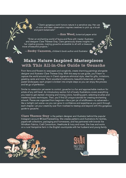 Painting Nature With Clare: Create Beautiful Gouache Motifs Of The Garden, Countryside, Sea, River A fiyatları