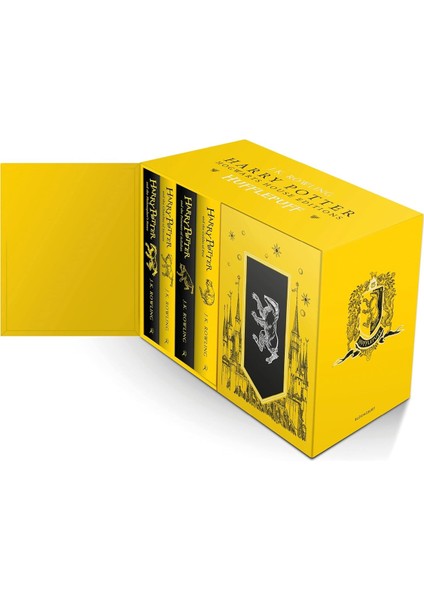 Harry Potter Hufflepuff House Editions Hardback Box Set: 1-7