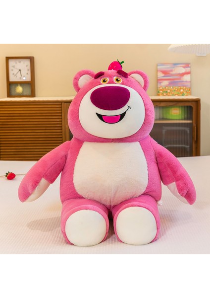 Çilek Ayı Hayvan Bebek Peluş Oyuncak Bebek Bez Bebek Çocuk Kız Kız Sevimli Çilek Ayı 60 cm (Yurt Dışından)