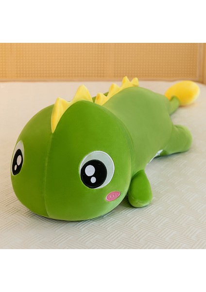 Büyük Gözlü Dinozor Peluş Bebek Yastık Başucu Yastığı Sevimli Bebek Oyuncak 150 cm (Yurt Dışından)