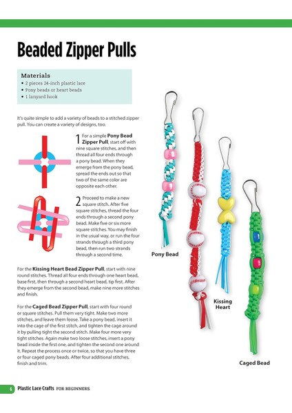 Plastic Lace Crafts For Beginners: Groovy Gimp, Super Scoubidou, And Beast Boondoggle