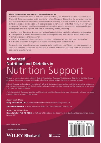 Advanced Nutrition And Dietetics In Nutrition Support fiyatları