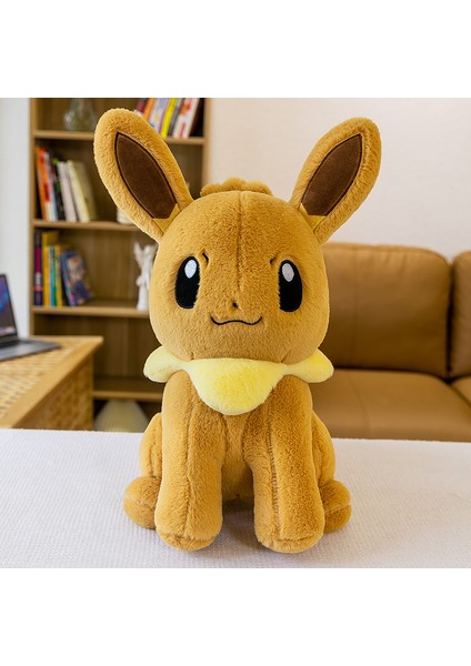 Eevee Peluş Oyuncak Pokémon Bebek Bebek Çocuk Hediyesi Kız Yastık 55CM (Yurt Dışından)