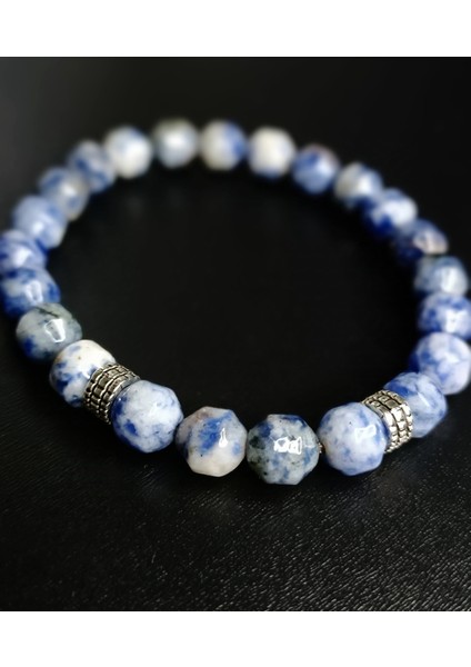 Sodalite Taşı Erkek Bileklik, Doğaltaş Bileklik