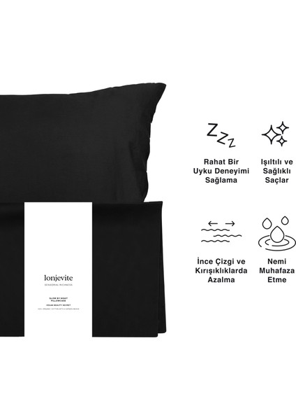 2'li Glow By Night Vegan Pillowcase I Saten Yastık Kılıfı fırsatları