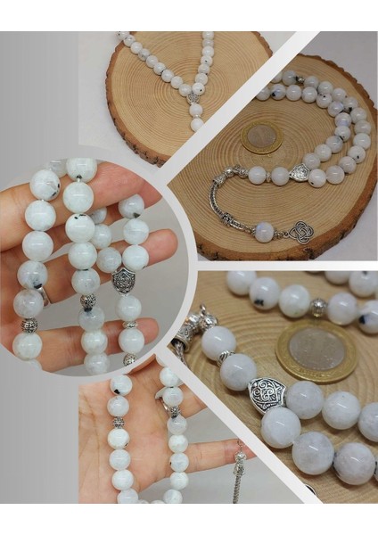 Ay Taşı 33LÜK Tesbih 10MM (9338)