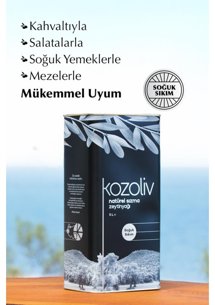 Soğuk Sıkım Natürel Sızma Zeytinyağı 5 LT