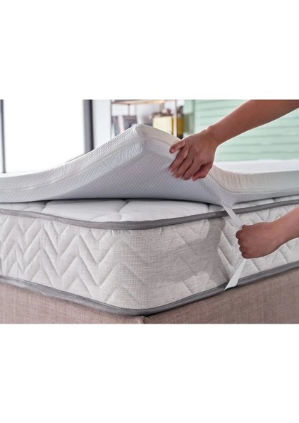 Sleepway Yıkanabilir Kılıflı Fermuarlı Yatak Pedi Tek Kişilik Çift Kişilik