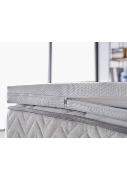 Yıkanabilir Kılıflı Fermuarlı Yatak Pedi Tek Kişilik Çift Kişilik