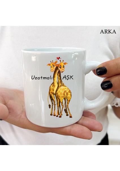 Uzatmalı Aşk Renkli Tasarımlar ve Dekoratif Kişiye Özel Kupa Bardaklar
